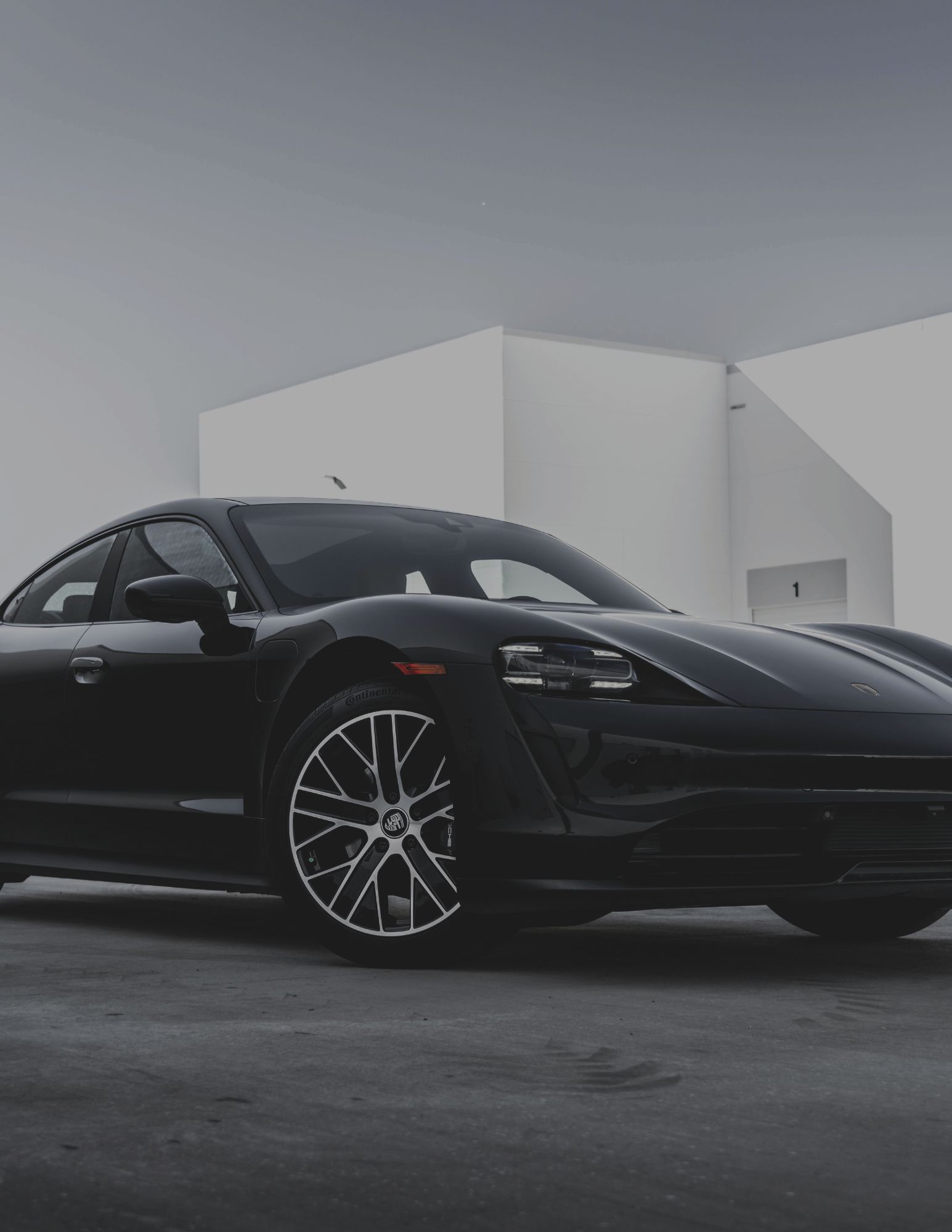 Car with Glossy Black PPF Coating