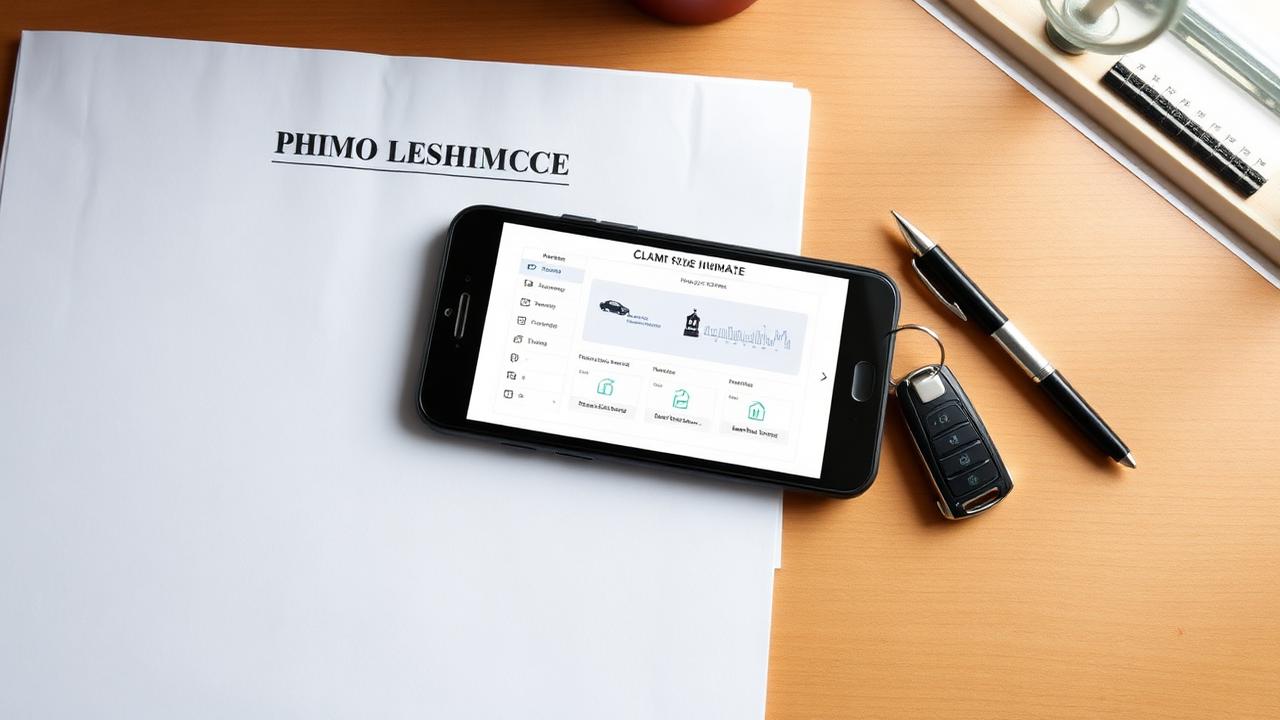 Allstate hail damage claim documents and QuickFoto workflow on a desk in Lubbock TX